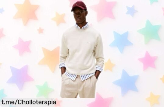 Sudadera básica para hombre Tommy Hilfiger, un clásico que está de rebajas y no te puedes perder. ¡Luce genial en cualquier plan y ahorra con estilo!