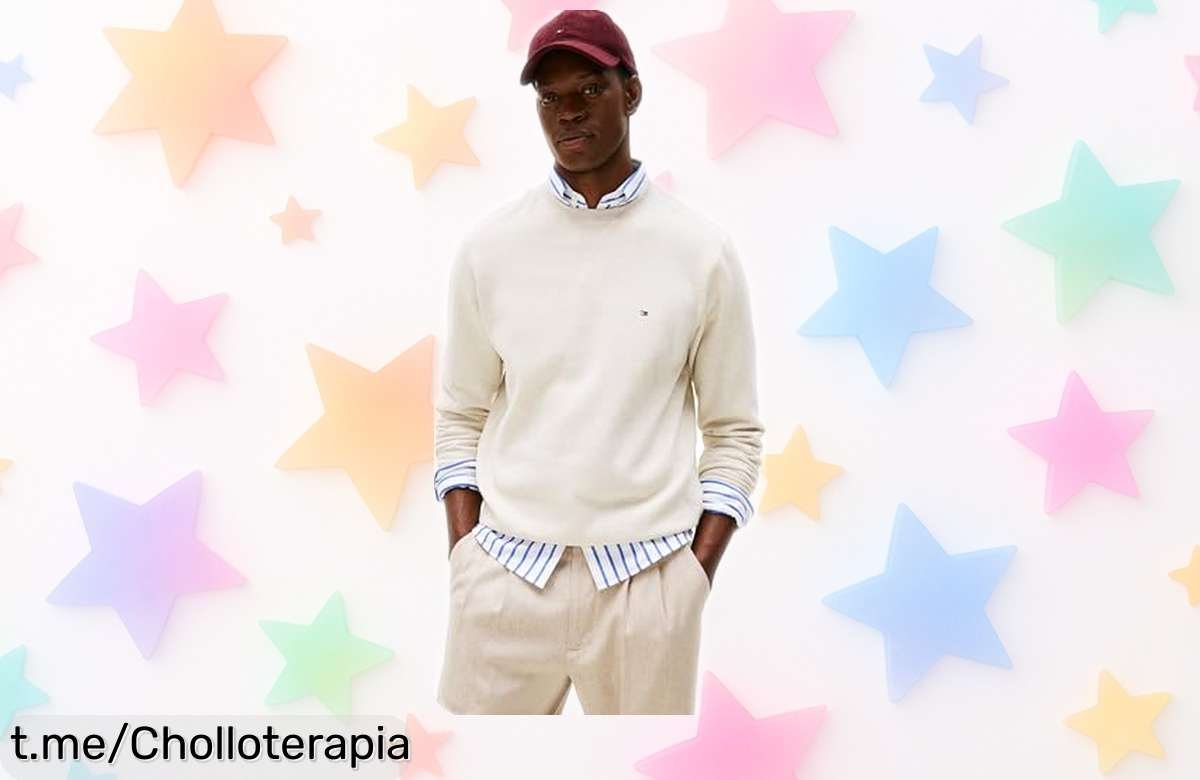 Sudadera básica para hombre Tommy Hilfiger, un clásico que está de rebajas y no te puedes perder. ¡Luce genial en cualquier plan y ahorra con estilo!