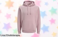 Sudadera con capucha JACK & JONES en diseño 3D, ahora a precio loco; unidades volando rápido, ¡aprovecha y deslumbra tu estilo antes de que desaparezcan!