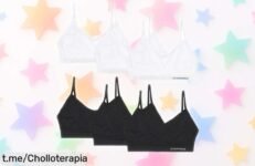 Sujetadores invisibles Channo en pack de 6, con tirantes ajustables y sin costuras, ¡rebajados y listos para hacerte sentir fabulosa!