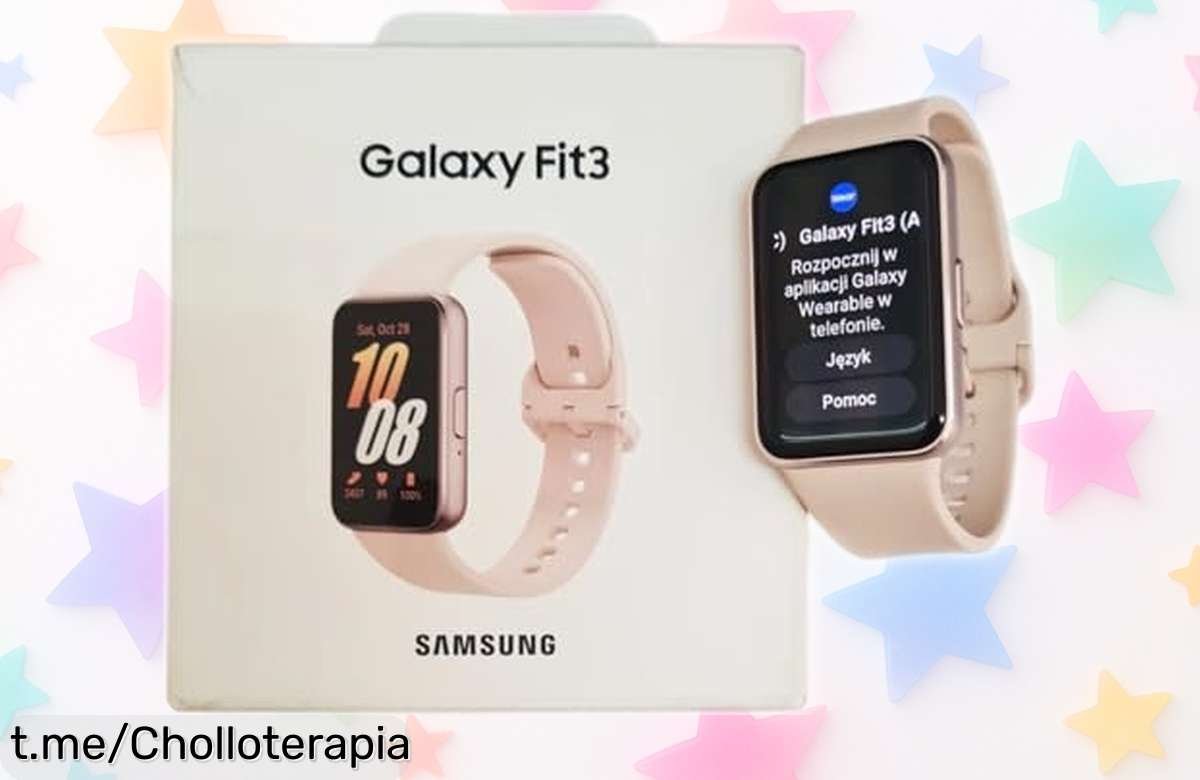 Super chollo: Reloj inteligente Samsung Galaxy Fit3 con pantalla AMOLED gigante y batería de más de 10 días, ¡el precio realmente bajo solo por tiempo limitado! No te lo pierdas.