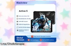 Tablet resistente e impermeable Blackview Active 5: ¡precio de risa y batería enorme! Aprovecha este chollazo antes de que vuelen las unidades.