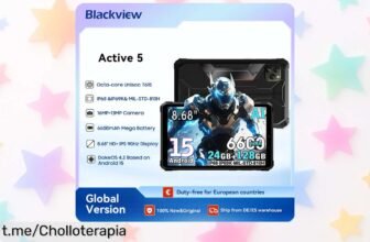 Tablet resistente e impermeable Blackview Active 5: ¡precio de risa y batería enorme! Aprovecha este chollazo antes de que vuelen las unidades.