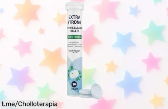 Tabletas limpiadoras para dentaduras Amazon en pack de 3x30, ¡rebajadas a un precio loco! Elimina la placa y disfruta de un frescor menta increíble. ¡No te quedes sin ellas!