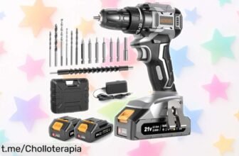 Taladro percutor a batería AKZWOXRO con dos baterías y accesorios: ¡aprovéchalo ya, precio de risa que no podrás dejar escapar!