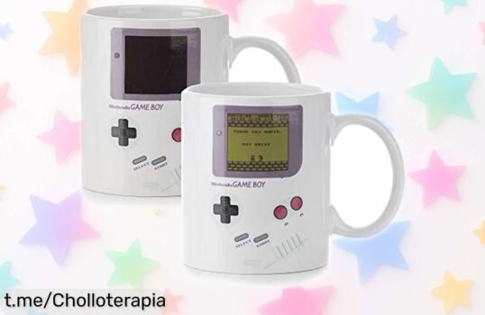 Taza Gameboy que cambia de color con el calor: un regalo perfecto para gamers retro a precio tirado, ¡corre antes de que se agote y revive esos momentos únicos!