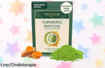 Té verde con cúrcuma en polvo VAHDAM: ¡un ofertón para 50 tazas de sabor auténtico! Cambia el café por algo saludable antes de que vuele este super chollo.