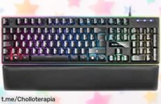 Teclado gaming Mars MK320 con iluminación RGB y teclas súper rápidas a precio ridículo; ¡aprovecha esta ganga antes de que se agote!