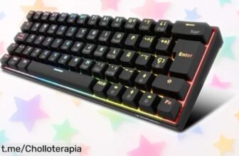 Teclado mecánico gaming KROM Kyara con luz RGB y conexiones múltiples: ¡Ofertón que no se repite, aprovecha antes de que se agoten las unidades!