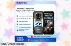 Teléfono móvil resistente Blackview XPLORE 2 con proyector y pantalla gigante, ¡un chollo que vuela! No pierdas la oportunidad de tenerlo en tus manos ya.