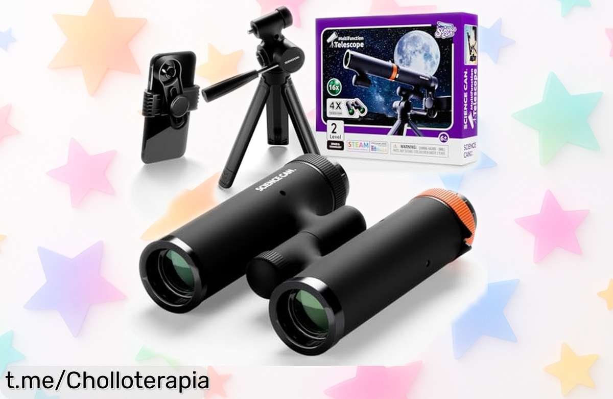 Telescopio 3 en 1 Science Can para niños: descubre la luna y más con un super chollo difícil de igualar; ¡haz que sus exploraciones sean inolvidables, no te lo pierdas!