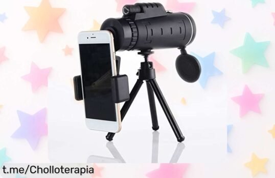 Telescopio monocular 40X60 con visión nocturna: la oportunidad de observar el mundo que nunca te podrás perder, un chollo único y resistente al agua esperando por ti.
