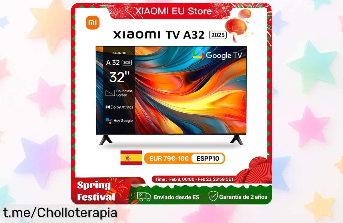 Televisión Xiaomi de 32” con sonido de cine a un precio loco que se va volando, ¡no pierdas la oportunidad de llevarla a casa ya y disfrutar del mejor entretenimiento!