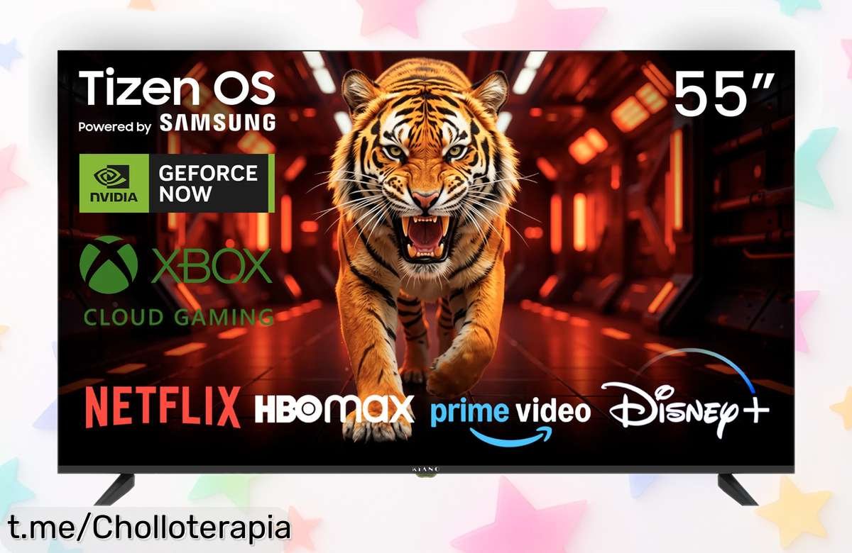Televisor 4K de 55” con sistema Tizen a precio loco, métele el cupón y disfruta tus series como nunca: ¡esta oferta no la dejas pasar!