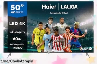 Televisor 50” 4K UHD con Google TV: bajada de precio que está para flipar, no te lo pienses y transforma tus noches de cine en algo espectacular.