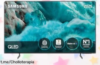 Televisor 55” QLED 4K Samsung Q7F con imagen brutal y mando todo en uno a precio de ganga; ¡las unidades vuelan, no te quedes sin el tuyo!
