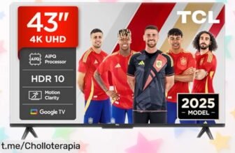 Televisor Smart 43” 4K HDR TCL 43V6C con colores que flipas a precio rebajado, ¡no dejes pasar este ofertón y disfruta de la mejor imagen antes de que se acabe!