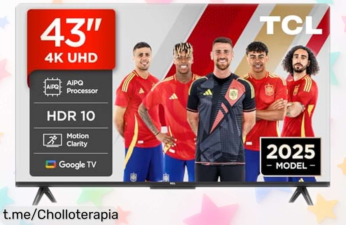 Televisor Smart 43” 4K HDR TCL 43V6C con colores que flipas a precio rebajado, ¡no dejes pasar este ofertón y disfruta de la mejor imagen antes de que se acabe!