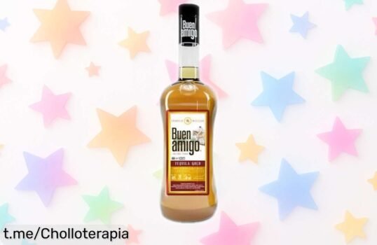 Tequila dorado Buen Amigo Gold a precio de escándalo: ¡sabores que te llenan el alma y en cada trago celebras la vida con amigos!