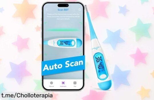 Termómetro basal digital Easy@Home a precio de ganga, con pantalla grande y luz para seguir tu ovulación; no te pierdas esta oportunidad única, ¡cómpralo ahora!