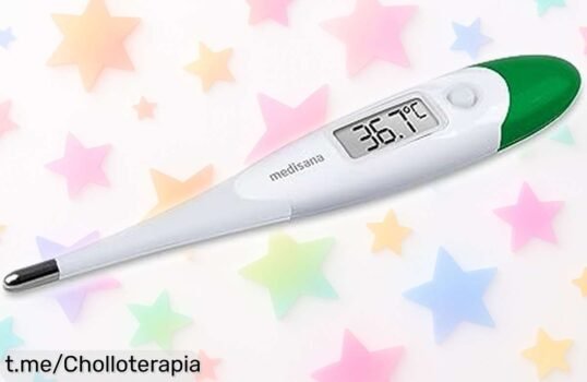 Termómetro clínico digital Medisana TM 700, medidor veloz y resistente al agua: ¡sofisticado bajadón de precio que no puedes dejar pasar! Trae tranquilidad a tu hogar.