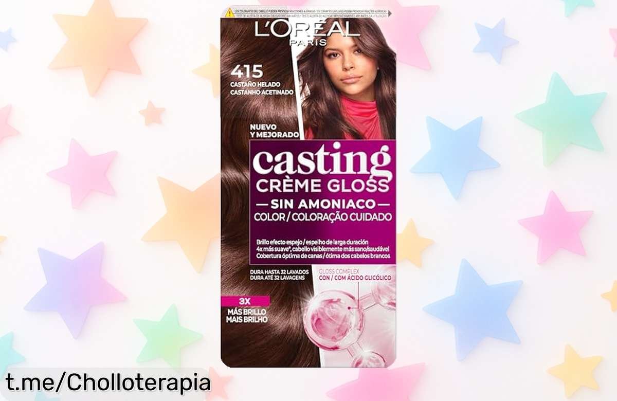 Tinte para cubrir canas al 100% de L’Oréal, ¡ofertón nunca visto que hará brillar tu pelo! Precioso color y suavidad a un precio loco, corre antes de que se acabe.