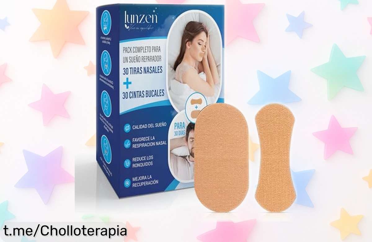 Tiras nasales y cinta bucal Lunzen para dejar de roncar: precio loco que no podrás resistir. Respira bien, duerme mejor y despierta renovado hoy mismo. ¡No te lo pierdas!
