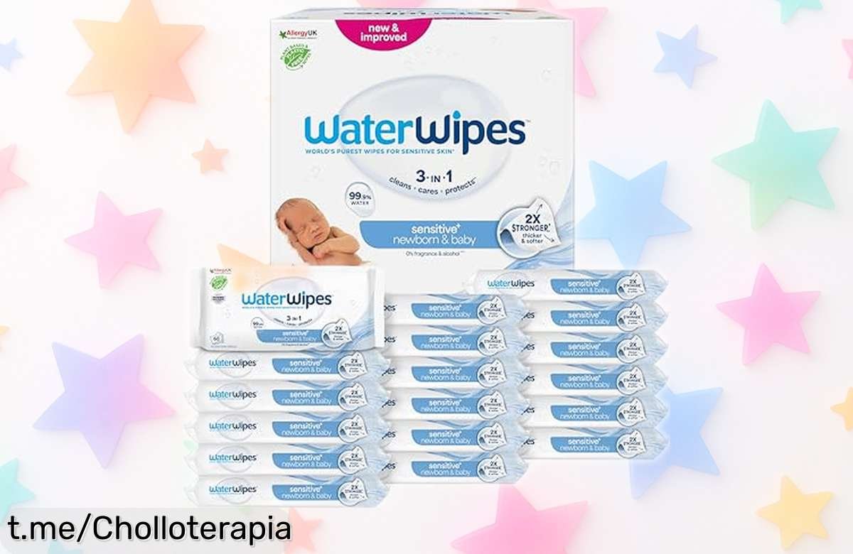 Toallitas WaterWipes Sensitive+ de 1080 unidades, la suavidad que el piel merece a un precio increíble; ¡no te quedes sin este básico para tus mini héroes!