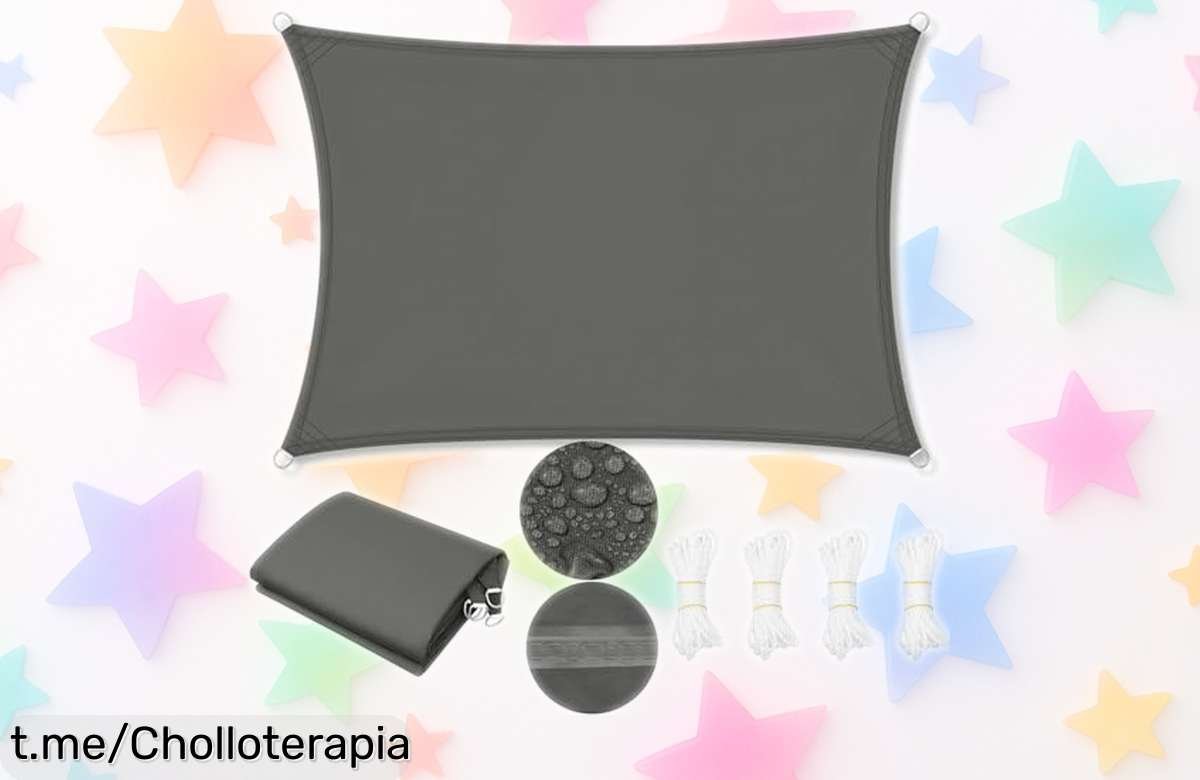 Toldo vela rectangular impermeable WOLTU para jardín o piscina a precio de ganga, ¡no te quedes sin el tuyo y disfruta del aire libre como nunca!