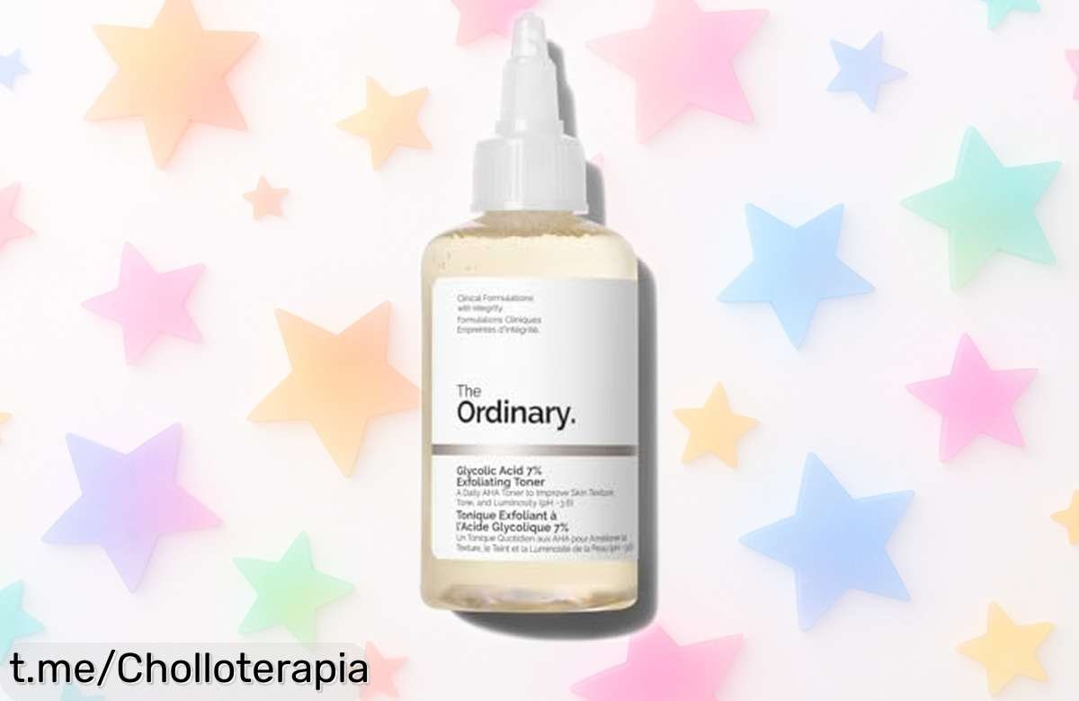 Tónico exfoliante con ácido glicólico de The Ordinary a precio de locura: siente tu piel más joven y uniforme, ¡corre que esta oferta se va volando!