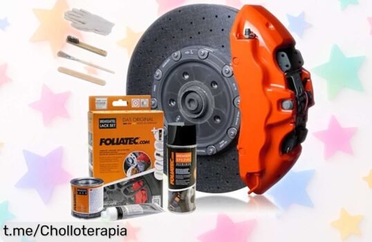 Transforma tus pinzas de freno con pintura Foliatec: kit completo que aguanta a tope y fácil de usar. ¡No dejes pasar este ofertón volador, dale color al corazón de tu coche!