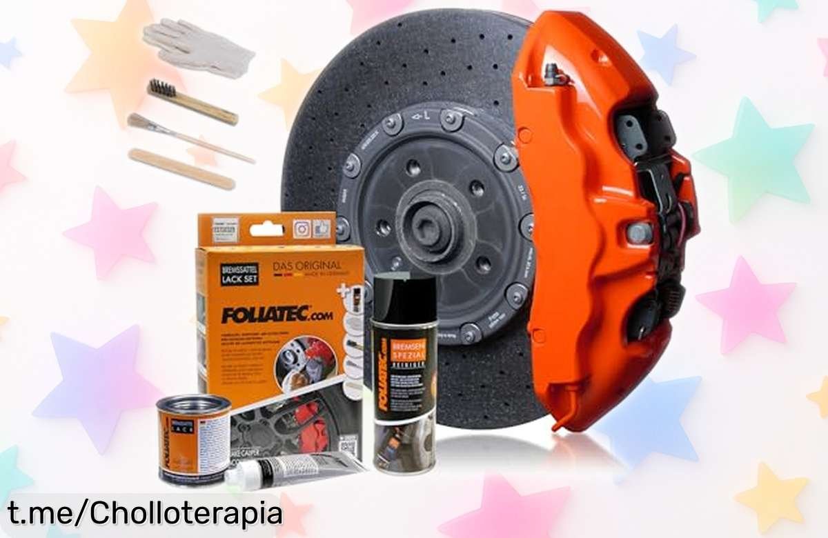 Transforma tus pinzas de freno con pintura Foliatec: kit completo que aguanta a tope y fácil de usar. ¡No dejes pasar este ofertón volador, dale color al corazón de tu coche!