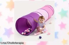 Túnel para niños Wilwolfer de 180cm, la diversión al aire libre que los peques merecen; este ofertón está tirado de precio, ¡date prisa antes de que vuele!