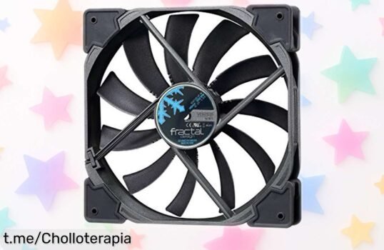 Ventilador Fractal Design Venturi HF de 14 cm, súper silencioso y resistente; precio rebajado que no puedes dejar escapar para mantener tu equipo fresco.