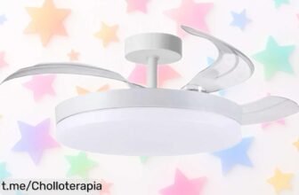 Ventilador de techo con luz LED Bel Air Home modelo ARES a precio de risa; ¡las unidades van volando! No te quedes sin el tuyo, esta oferta es imposible de ver.