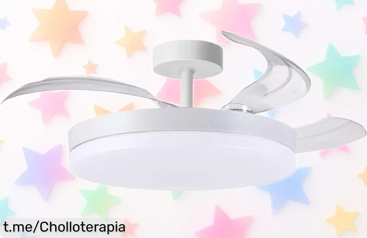Ventilador de techo con luz LED Bel Air Home modelo ARES a precio de risa; ¡las unidades van volando! No te quedes sin el tuyo, esta oferta es imposible de ver.