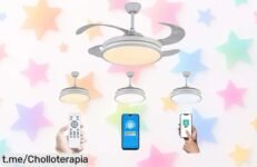 Ventilador de techo con luz LED y mando a distancia, ¡ofertón que rebaja su precio a un chollo! Disfruta del clima ideal en casa, corre antes que se agote esta oportunidad.