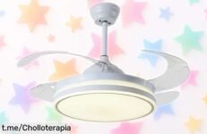 Ventilador de techo silencioso Bel Air Home con luz LED, ¡aprovecha este precio de ganga y transforma tu hogar en un oasis de calma antes que se agote!