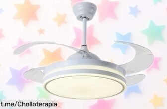 Ventilador de techo silencioso Bel Air Home con luz LED, ¡aprovecha este precio de ganga y transforma tu hogar en un oasis de calma antes que se agote!