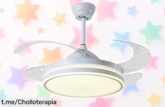 Ventilador de techo silencioso Bel Air Home con luz LED, ¡aprovecha este precio de ganga y transforma tu hogar en un oasis de calma antes que se agote!