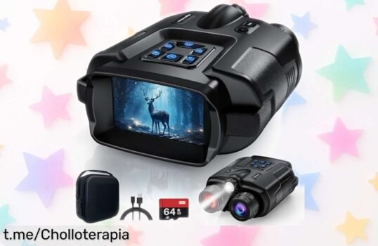 Visión nocturna 4K a color Haokoo con zoom 8X y batería potente, chollazo ideal para tus aventuras ¡aprovéchalo antes de que se agote!