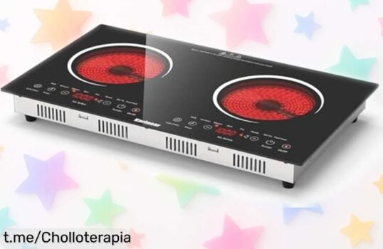 Vitrocerámica portátil 2 fuegos Karinear: un ofertón que vuela, cocina rápido y sin complicaciones ¡Aprovecha esta ocasión única antes de que se agote!