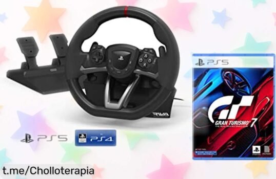 Volante con pedales para PS4/PS5 y Gran Turismo 7: ¡Experimenta la velocidad sin lag a un precio de ganga! ¡No quedarán muchos, consigue el tuyo ya antes de que desaparezcan!