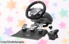 Volante para SimRacing Mars Gaming con motor dual y 3 pedales a precio brutal: ¡a darle caña a la competición antes de que vuelen, no te lo pierdas!