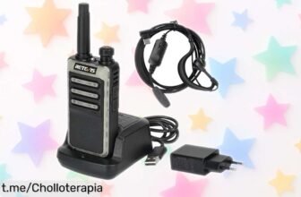 Walkie talkie profesional Retevis RB666 con carga rapidísima y manos libres a un precio loco, ¡no dejes pasar este ofertón imperdible que te acerca a los tuyos!