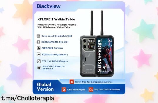 Walkie talkie todoterreno Blackview XPLORE 1 con pantalla grande y batería duradera, ¡aprovecha el descuentazo antes de que se acaben! La comunicación fácil está a un clic.