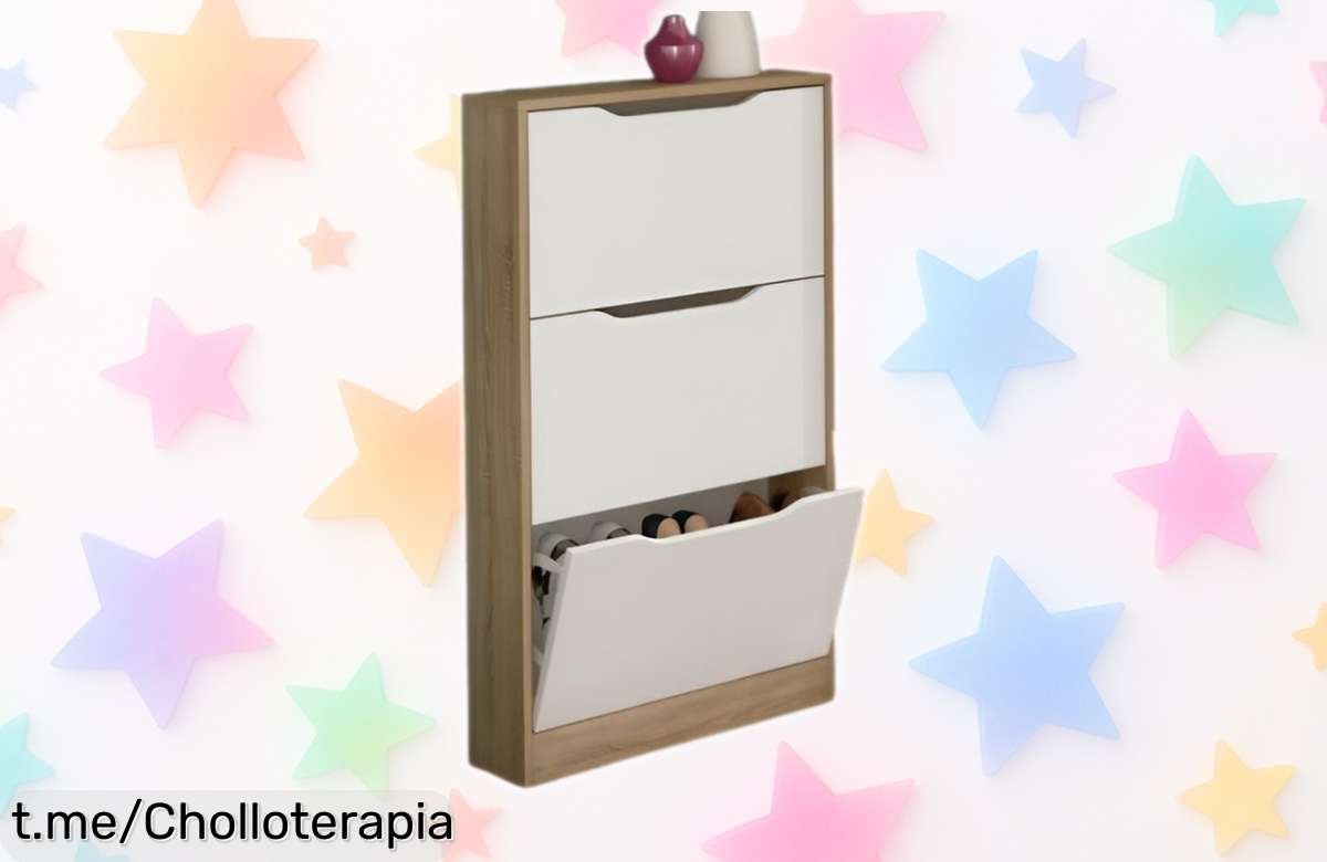 Zapatero Champion de tres puertas abatibles, un escándalo en precio y diseño simple que no podrás dejar pasar; ¡corre antes de que se agoten!