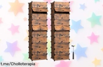 Zapatero modular SONGMICS con 10 compartimentos, ¡ofertón a precio loco! Mantén tus zapatos ordenados sin complicaciones y aprovecha esta oportunidad antes de que se agote.