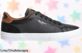 Zapatillas Pepe Jeans Kenton Court con interior de piel y cierre fácil a un precio ridículo que se escapa, ¡no te quedes sin las tuyas!