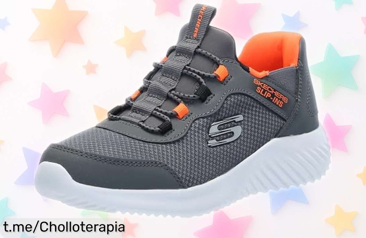 Zapatillas Skechers Bounder BriskBurst para críos que corren a mil, ¡increíbles y ahora a precio de ganga! No las dejes escapar, volarán en un abrir y cerrar de ojos.